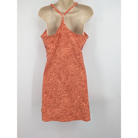 Outdoor Voices Orange Zebra Print Exercise Dress/Shorts XL Pickleball Hiking - Picture 2 of 10